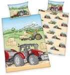Baby Best Babybettw&auml;sche Traktor, Renforc&eacute;, 2 teilig, mit tollem Motiv