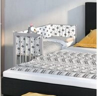 VitaliSpa&reg; Beistellbett Sophie, Grau, 40 x 90 cm 1 Seitenschiene, 1-tlg.