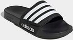 Badesandale ADIDAS SPORTSWEAR "ADILETTE SHOWER BADESCHLAPPEN", Gr. 43, schwarz-wei&szlig;