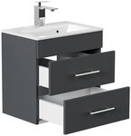 Posseik Badm&ouml;bel-Set Badm&ouml;bel Waschplatz Breite: 50 cm "Portus 500 SlimLine"...