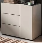 Inn.Furn Waschbeckenunterschrank Larik (Waschtisch Unterschrank in Kaschmir /...
