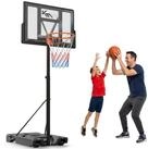 KM - Fit Basketballkorb Basketballst&auml;nder h&ouml;henverstellbar mobil mit Rollen...