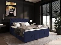 Fun M&ouml;bel Boxbett Schlafzimmerbett GISEL in Stoff Salvador (F&uuml;&szlig;e: Holz...