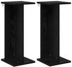 vidaXL Blumenst&auml;nder Pflanzenst&auml;nder 2 Stk. Schwarz Eichen-Optik 25 x 25,5 x...