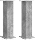 vidaXL Blumenst&auml;nder Pflanzenst&auml;nder 2 stk. Betongrau 30,5 x 30 x 100,5 cm (2...
