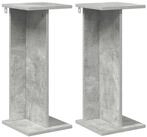 vidaXL Blumenst&auml;nder Pflanzenst&auml;nder 2 Stk. Betongrau 25 x 25,5 x 60,5 cm (2...