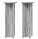 vidaXL Blumenst&auml;nder Pflanzenst&auml;nder 2 Stk. Sonoma-Grau &Oslash;40 x 100 cm...