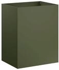 vidaXL Blumentopf Garten-Pflanzgef&auml;&szlig; Olivgr&uuml;n 40 x 30 x 40 cm Kaltgewalzter...