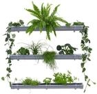 Jardinion Blumentopf Gr&uuml;ne Pflanzenwand Vertikaler Garten (3 x 1 m, grau, 1...