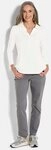 GOLDNER Longshirt Kurzgr&ouml;&szlig;e: Halbarm Blusenshirt mit Hemdkragen Feminine Bluse mit