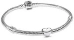 Pandora Silberarmband 21492, f&uuml;r Damen Silber Starterset mit Mini Herz...