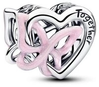 Pandora Charm-Einh&auml;nger Pandora Moments Verschlungenes Herz & Schmetterling...