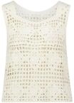 Stricktop BETTY & CO "Strick-Top mit Lochmuster", Damen, Gr. 34, beige (arctic...