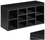 tectake Schuhschrank Schuhkommode, 103,5 x 48 x 30 cm, f&uuml;r 10 Paar Schuhe...