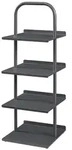 en.casa Schuhregal, &raquo;Poytya&laquo; mit 4 Ebenen Stahl 96 x 34 x 32 cm Anthrazit