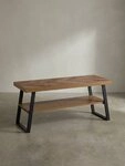 KADIMA DESIGN Sitzbank Schuhbank 100x41x40 cm Garderobenbank Eiche-Dekor,...