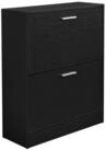 en.casa Schuhschrank &raquo;Sykkylven&laquo; Schuhkipper mit 2 Klappen 81 x 63 x 24 cm...