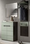 Inn.Furn Garderoben-Set Cooper, (Flurgarderobe in Salbei Gr&uuml;n und Basalt Grau,...