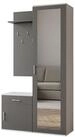 Masseno Garderobenschrank VENTO 100 x 180,5 cm Flurm&ouml;bel mit Spiegel und 1 T&uuml;r