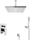 PaulGurkes Duscharmatur (Set, Unterputz-Armatur mit XL-Kopfbrause und...