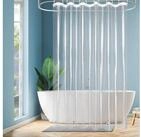 EurCross Duschvorhang Duschvorhang Transparent 180x220 Wasserdicht mit Magneten...