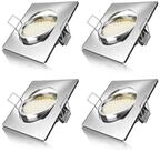 Brandson LED Einbaustrahler schwenkbarer Deckenspot, Edelstahl Optik, 320 Lumen,