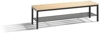 C+P Bank C+P Umkleidebank Basic mit Schuhrost, H420xB1500xT353mm Farbe Gestell