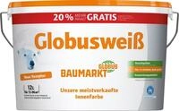 Globus Baumarkt Wandfarbe Globuswei&szlig; Wandfarbe wei&szlig; matt 12 L
