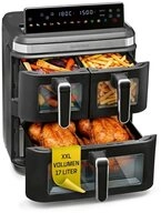 GOURMETmaxx Hei&szlig;luftfritteuse GOURMETmaxx Hei&szlig;luft-Fritteuse 3000W schwarz/