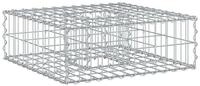 vidaXL Gartenzaun Gabionen Hochbeet 60 x 60 x 20 cm Verzinkter Stahl Silber,...