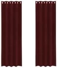 vidaXL Vorhang Vorh&auml;nge 2 stk. Weinrot 140 x 225 cm Samt (2 St), Samt