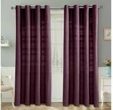 Homescapes Gardine Gardinen mit &Ouml;sen Rajput lila2er Set, 140 x 140 cm
