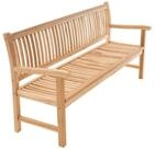 VCM Gartenstuhl Balkonstuhl Teak H. 90 x B. 60 x T. 180 cm (1 St)