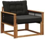 vidaXL Sofaelement Outdoor Mittelsofa Massives nholz und Textilene Natur (1 St)