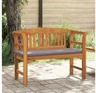 vidaXL Gartenbank, Bank Nat&uuml;rlicher &Ouml;lfinish 114 x 46 x 82,5 cm Massivholz...