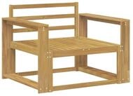 vidaXL Sofaelement Outdoor Mittelsofa Massivholz Wei&szlig; (1 St)
