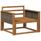 vidaXL Sofaelement Outdoor Mittelsofa Massivholz Natur (1 St)