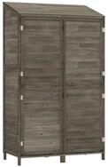 vidaXL Ger&auml;tehaus, Ger&auml;teschuppen Anthrazit 102x52x174,5 cm Massivholz Tanne