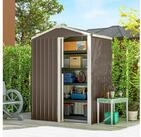 Outsunny Ger&auml;tehaus Metall Ger&auml;tehaus 1,1 m&sup2;, Ger&auml;teschuppen mit Sattedach,...
