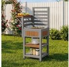 STILVORA Ger&auml;tehaus Gartenschrank wetterfest Mobiler Grillstation mit