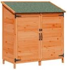 vidaXL Gartenhaus Gartenschuppen mit Dach mit Schloss Braun 106,5 x 56 x 113,5...