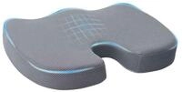 vidaXL Sitzauflage Sitzkissen Viscoschaum Grau 47 x 37 x 8 cm, (1 St)
