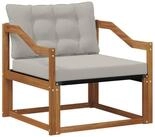 vidaXL Sofaelement Outdoor-Sofagarnitur Massives nholz und Textilene Natur (1...