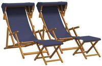 vidaXL Gartenlounge-Sessel 675 x 113 x 103 cm Liegestuhl 4 pcs 3 Position...