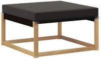 vidaXL Sofaelement Outdoor-Fu&szlig;hocker Massivholz Wei&szlig;