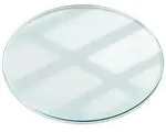 Tulup Tischplatte Rund Tisch Glasplatte Ersatz Transparent Glas, Couchtisch