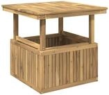 vidaXL Couchtisch Gartenkaffee Tisch aus massivem nholz h&ouml;henverstellbar (1-St)