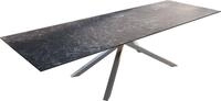 DELIFE Esstisch Edge, 300x100 cm Keramik Laminam&reg; Nero Greco Anthrazit...