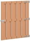vidaXL Gartentor Gartentor 100 x 112 cm WPC und Aluminium Braun