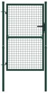 vidaXL Gartentor 100 x 125 cm Zauntor Stahl 100x125 cm Gr&uuml;n Abschlie&szlig;bar...